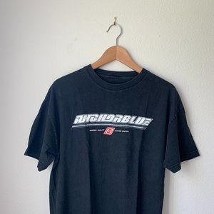 Black 90's Vintage Anchorblue T-Shirt Size L